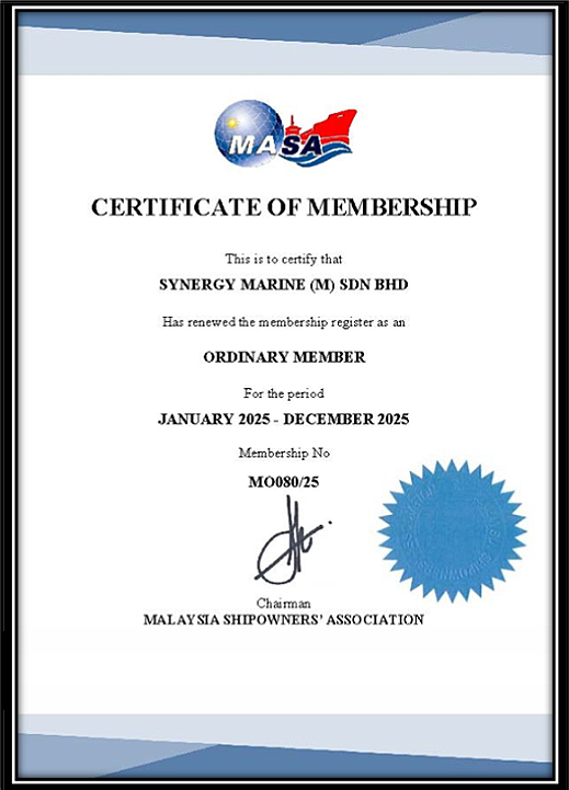 MASA Certificate
